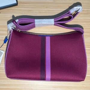 NWT Rothy's Casual Crossbody Bag in Plum Stripe